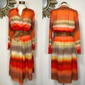 Christine Albers Stripe Button Up Dress